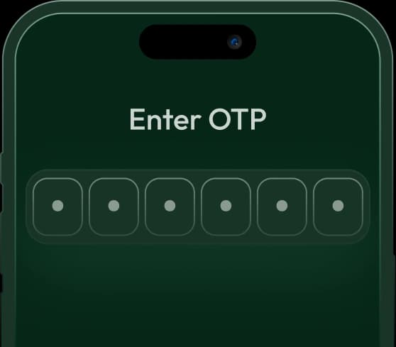 One-time password payment verification screen