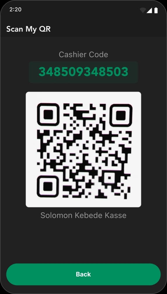 StartPay QR code payment example